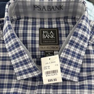 Jos. A. Bank Traveler Tech Plaid Shirt
